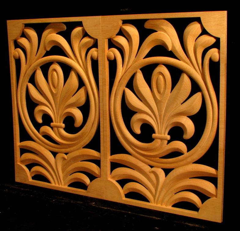 Carved Panel Palmette