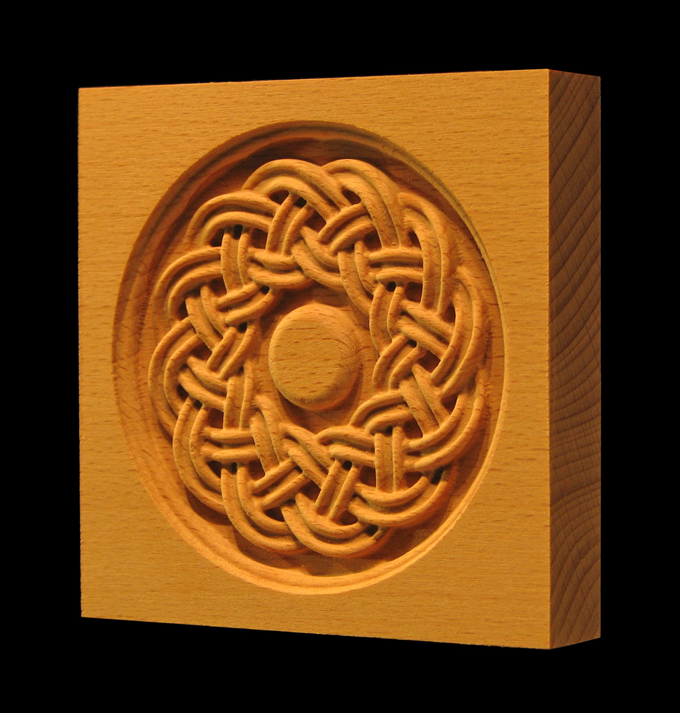 Corner Block - Celtic Round Weave