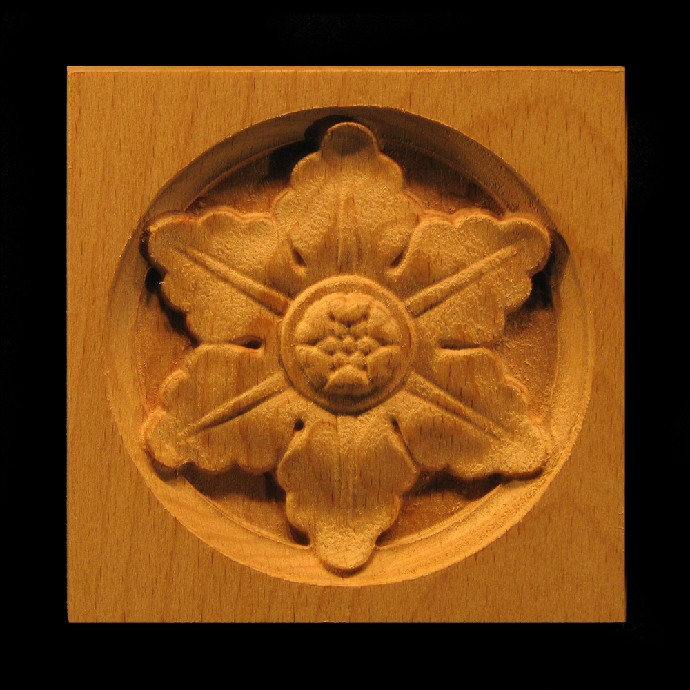 Corner Block - Flower, 6 Petal