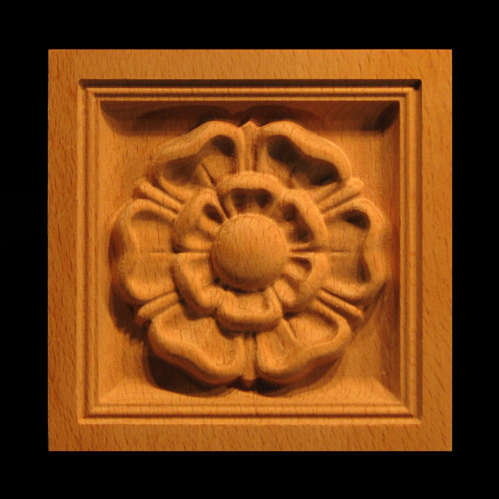 Corner Block - Classic Flower - Square Inset