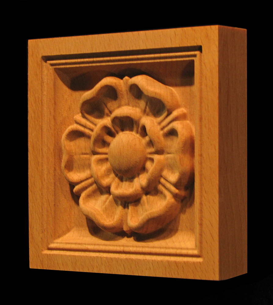 Corner Block - Classic Flower - Square Inset