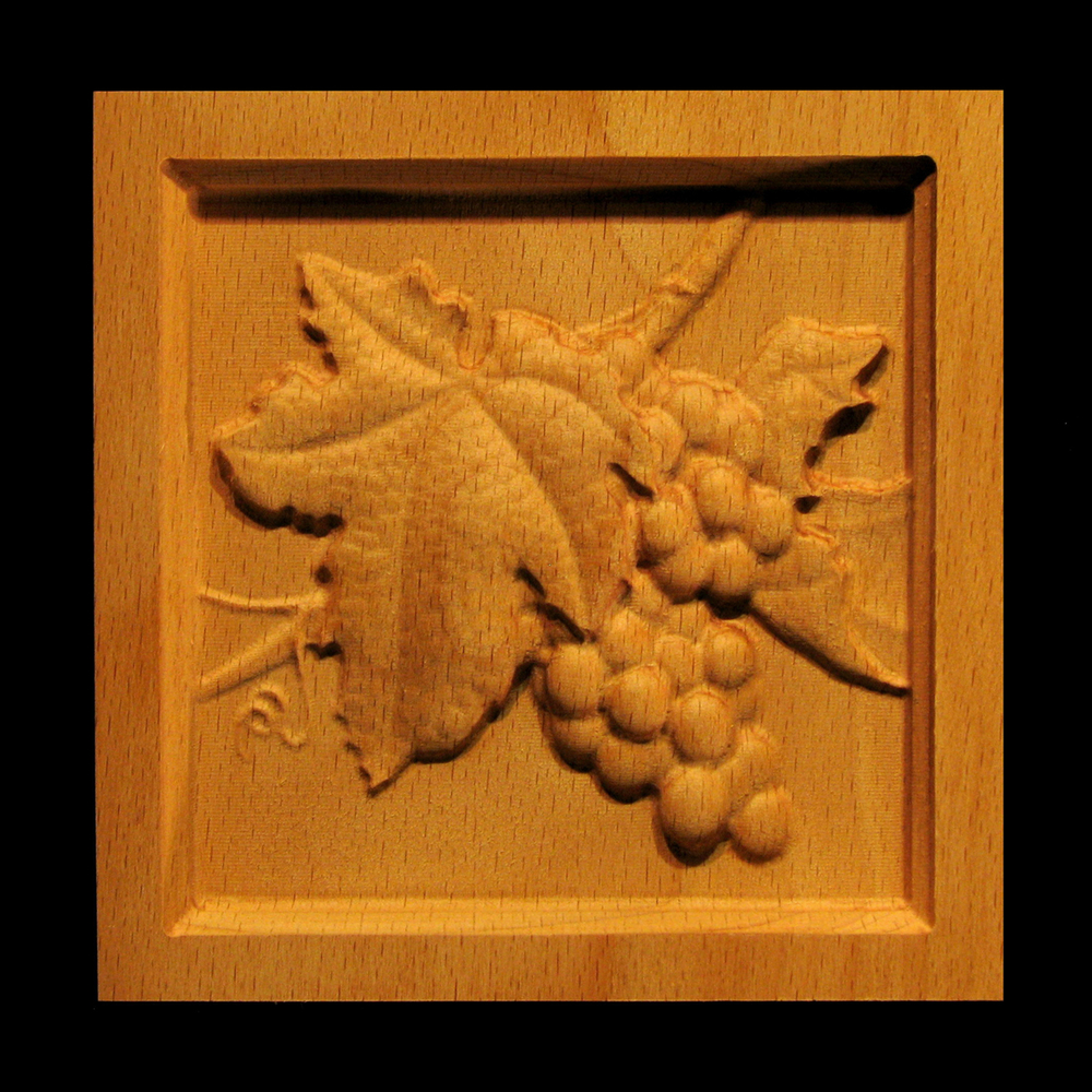 Corner Block - Wine Grapes - Square Inset