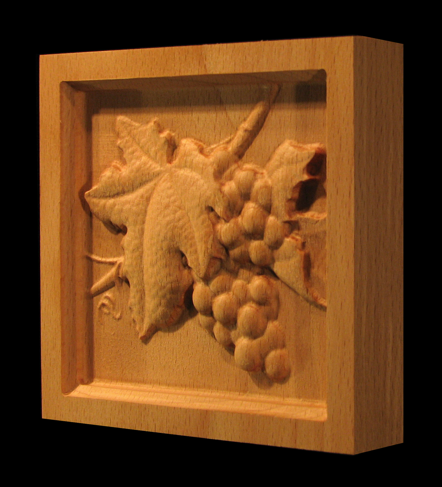 Corner Block - Wine Grapes - Square Inset