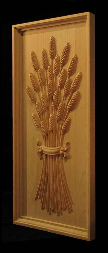 Panel - Wheat with Ribbon