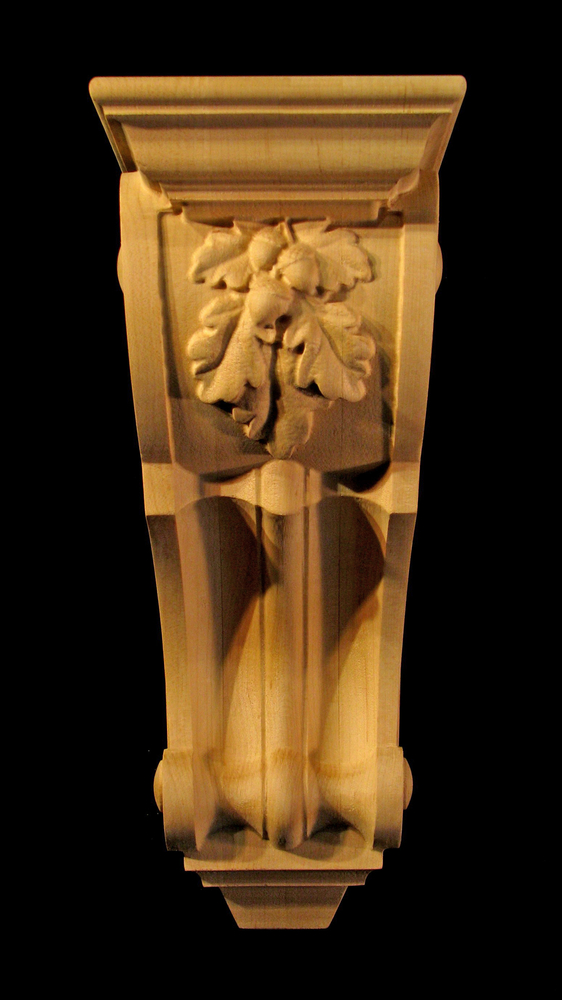 Corbel - Oak Leaves - 5W x 12T x 6D