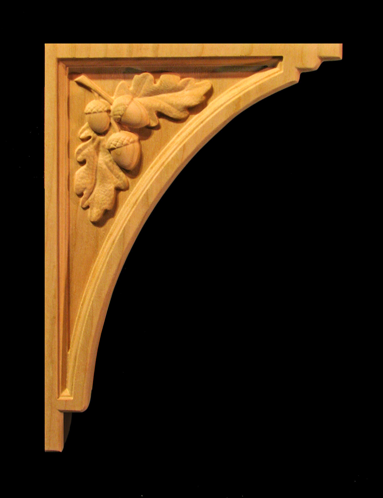 Bracket - Oak Leaves - 10T x 7D x 2.5W