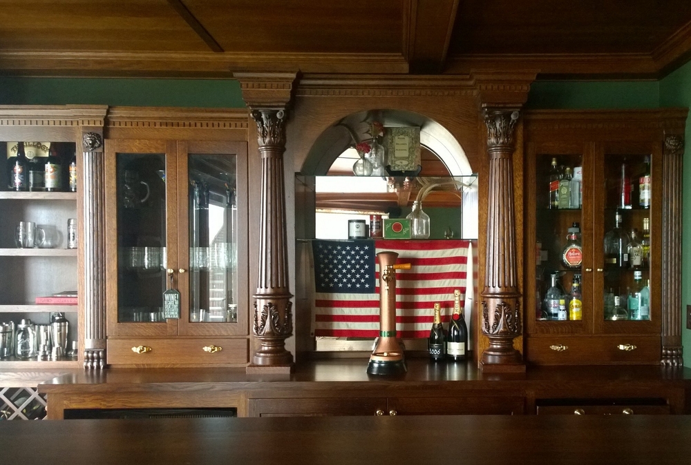 Corinthian Columns on a Bar | Range Hoods