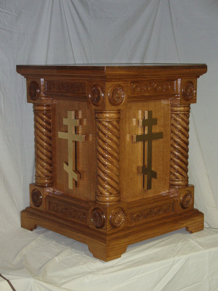 Panahida Table - Spiral Corner Posts | Columns, Posts,  and Legs
