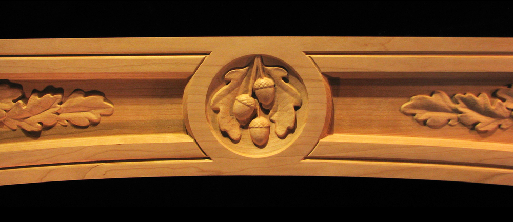 Range Hood Apron Panel - Oak Leaves and Acorns