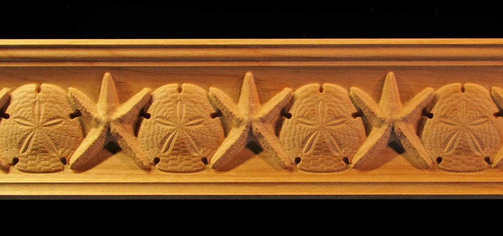 Crown Molding - Starfish and Sand Dollar