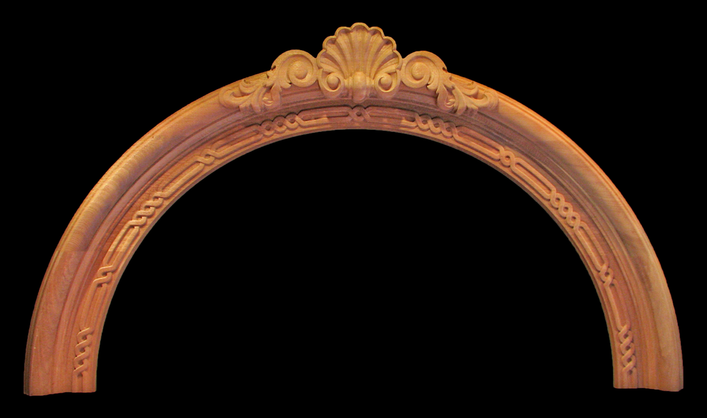 Shell and Bead Arch for Entry or Niche