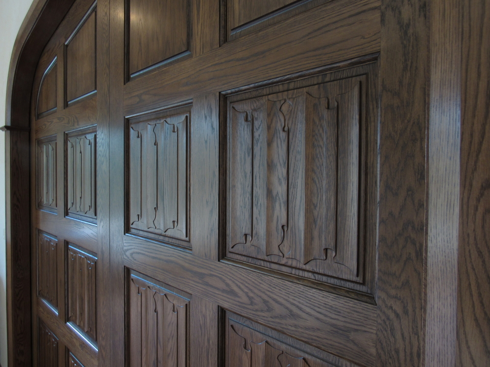 Linenfold Panelled Doors - Cook Residence