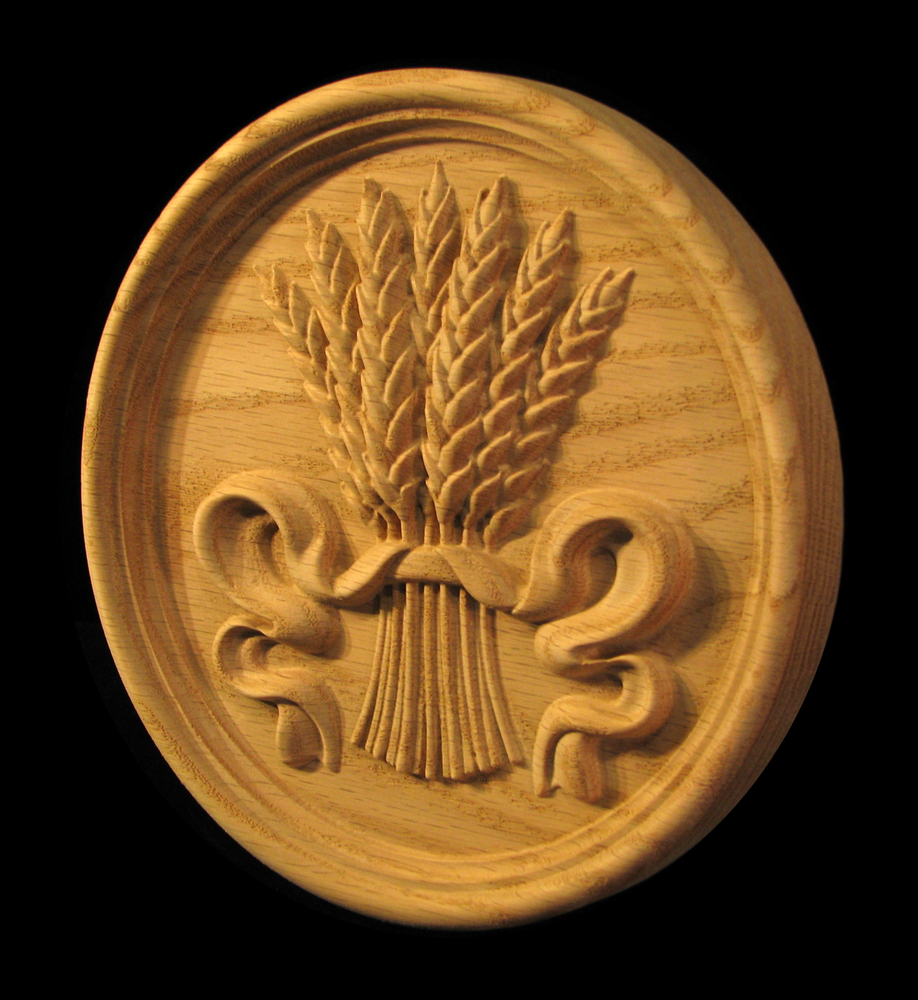 Medallion - Wheat and Ribbon