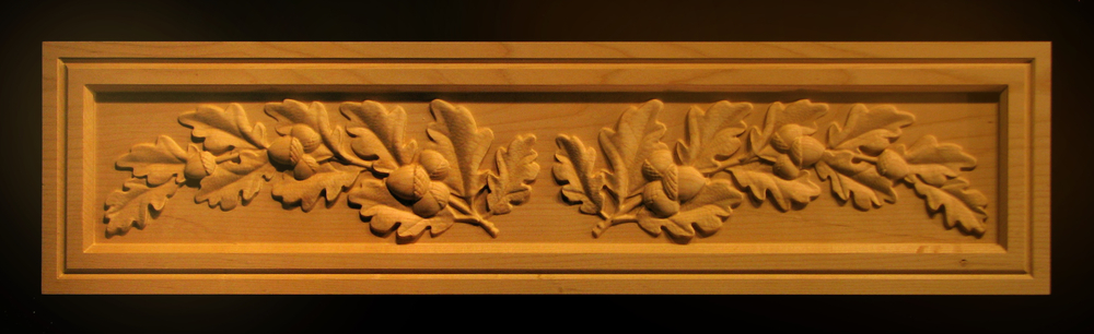 Panel - Oak Leaves and Acorns