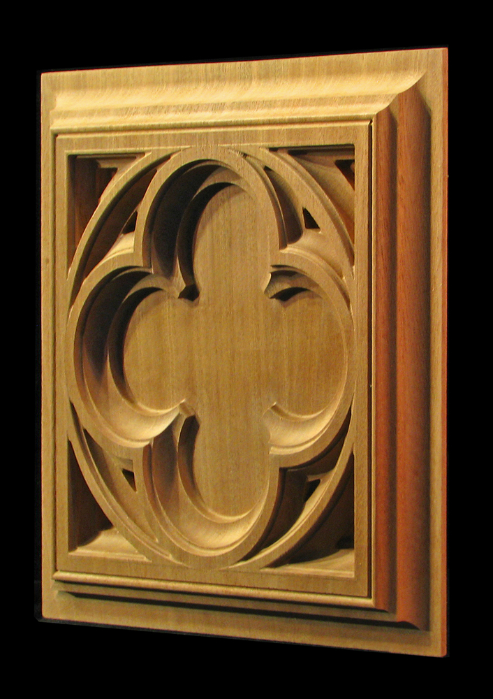 Plaque - Gothic Quatrefoil Square