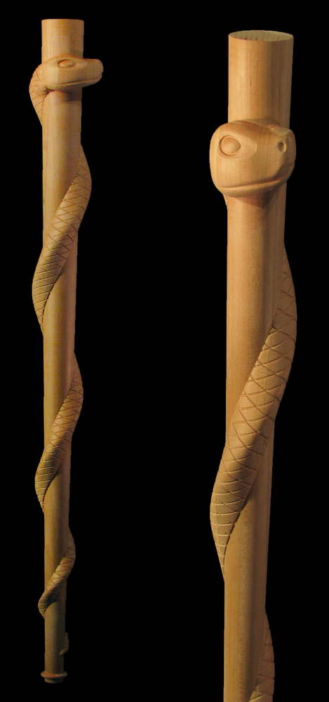 Snake Staff | Whimsical Art, Medallions, and Client Projects