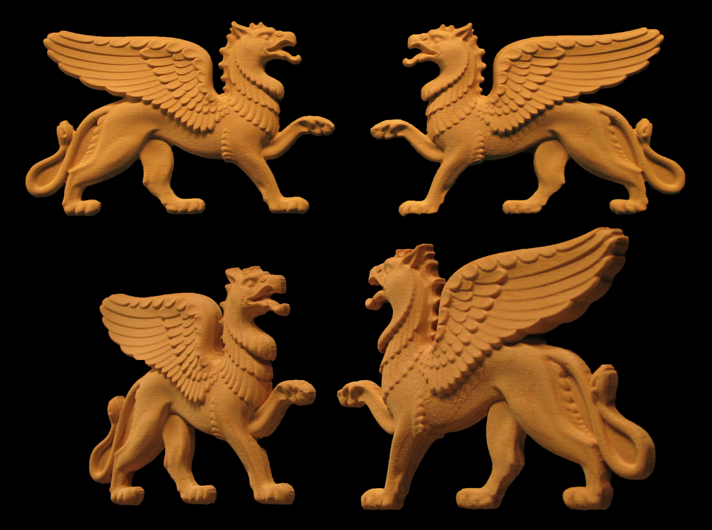 Gryphon Onlay | Whimsical Art, Medallions, and Client Projects