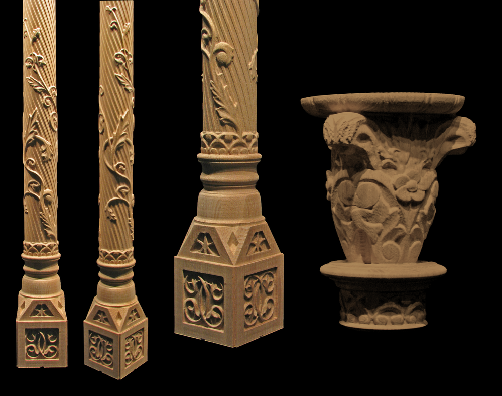 Whimsical Acanthus Column | Columns, Legs, Capitals,  Newel Posts and Balusters