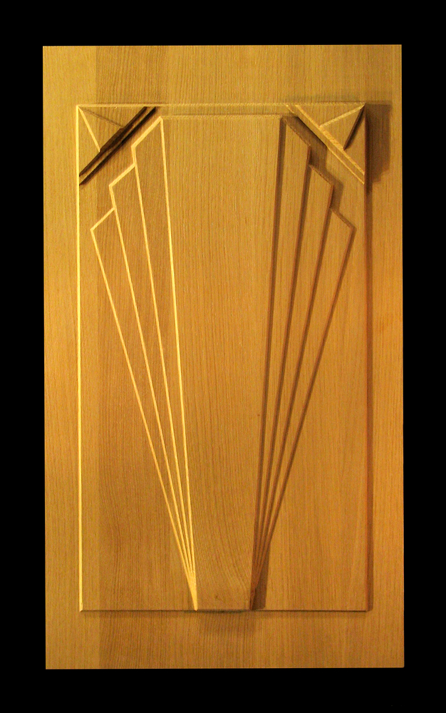 Panel Empire Deco Carved Wood