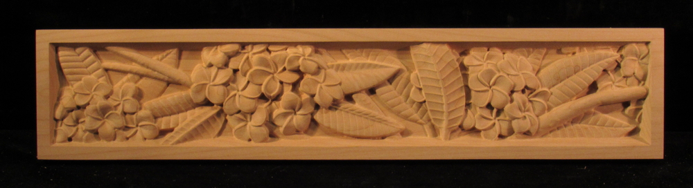 Plumeria Vanity Drawer Front | Shells, Beaches and Tropical