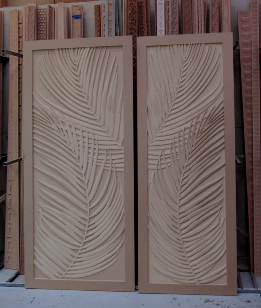 Large Palm Panels | Custom Carved Panels