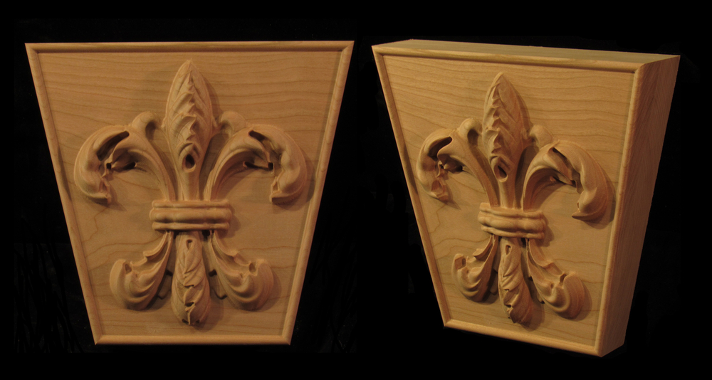 Fleur De Lis Onlay Keystone | Whimsical Art, Medallions, & Client Projects