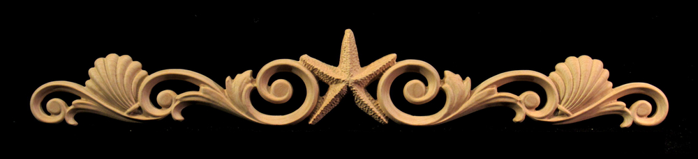 Onlay - Starfish and Jubilee Shell with Scrollwork