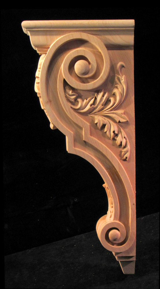 Corbel - Acanthus Leaves- 5.5W x 23.5L x 10D