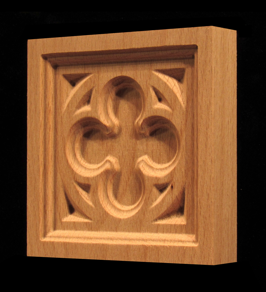 Corner Block - Gothic Quatrefoil