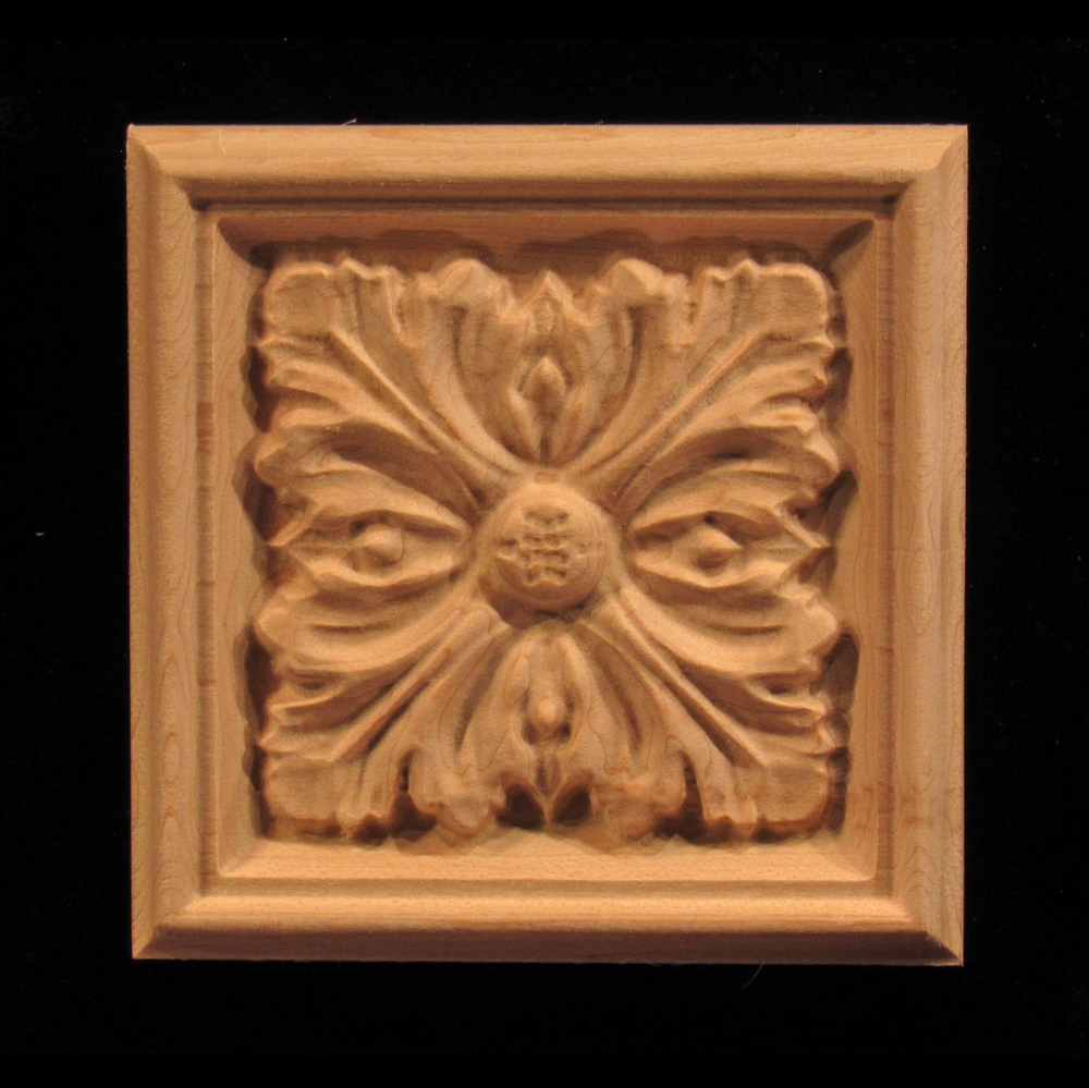 Plaque - Acanthus 4 Leaves