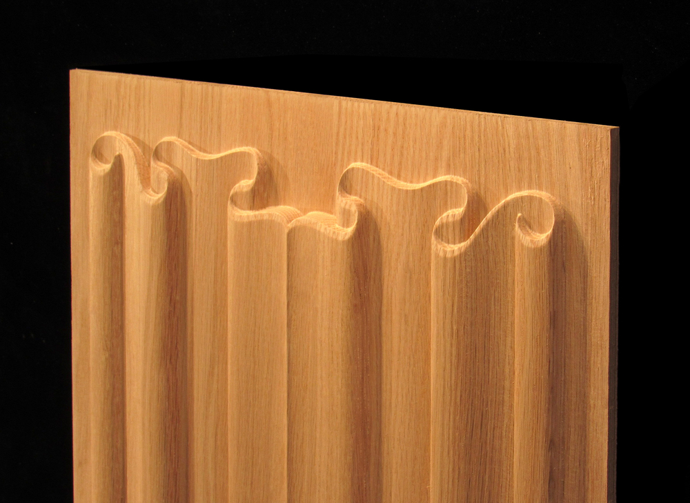 Panel - Linenfold (Folded Linen) Carving #2