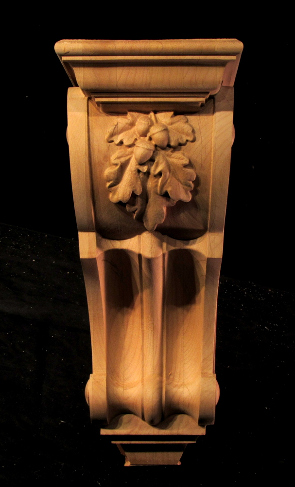 Corbel - Oak Leaves - 7.5W x 18T x 9D