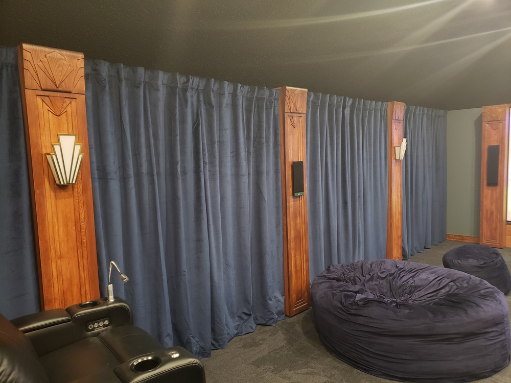 Art Deco Theater Room - PIL-EDECO | Columns, Posts,  and Legs
