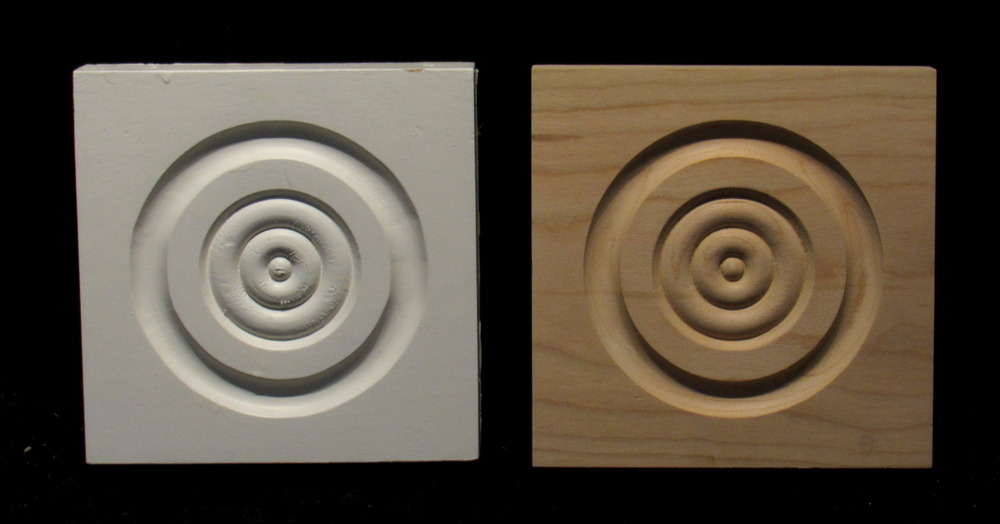 Bullseye Rosette and Corner Block Reproduction #3 | Bullseyes 2.5