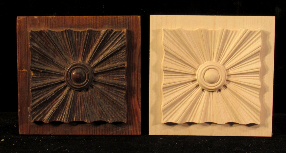 Sunburst Blocks | Reproduction and Restoration Carvings