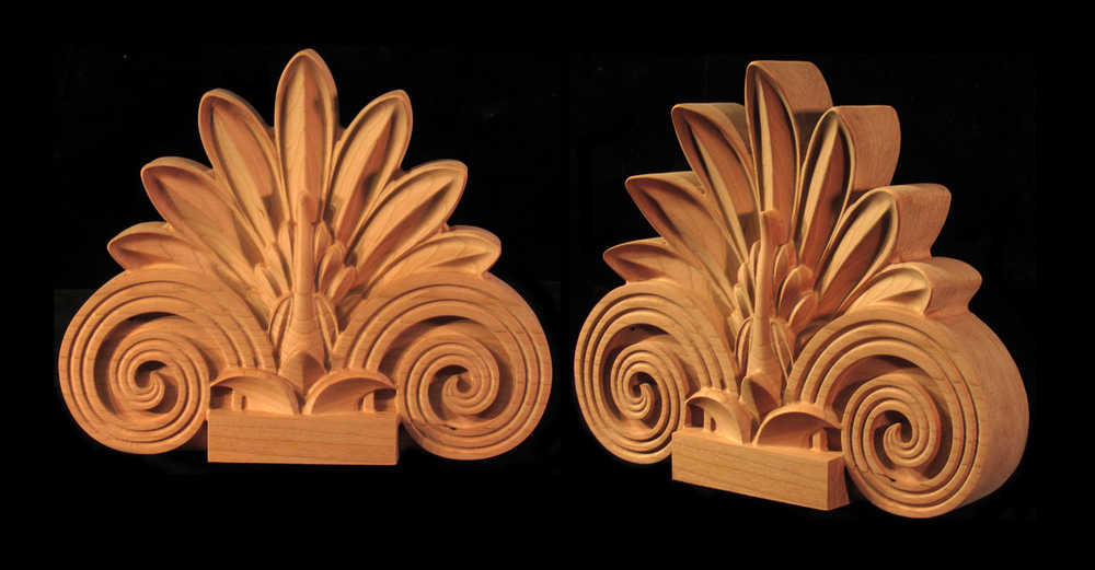 Greek Akroteria Keystone | Whimsical Art, Medallions, and Client Projects