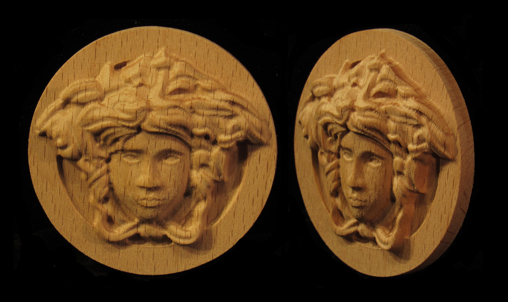 Medusa Rosette 2 | Whimsical Art, Medallions, and Client Projects
