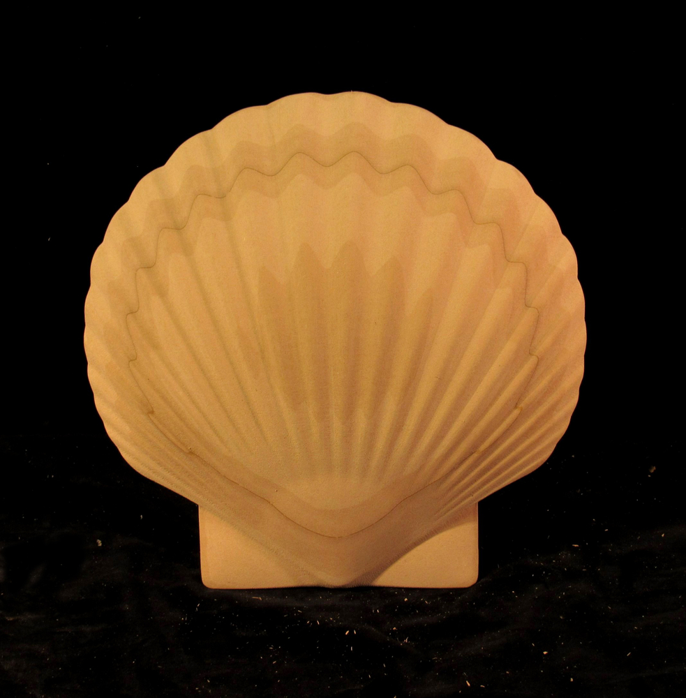 CLEARANCE - 4PC - Scallop Shell Onlay - 10