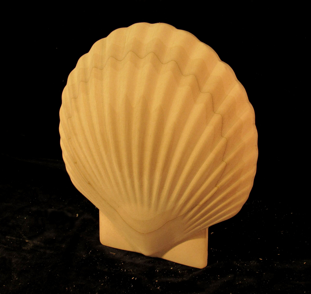CLEARANCE - 4PC - Scallop Shell Onlay - 10