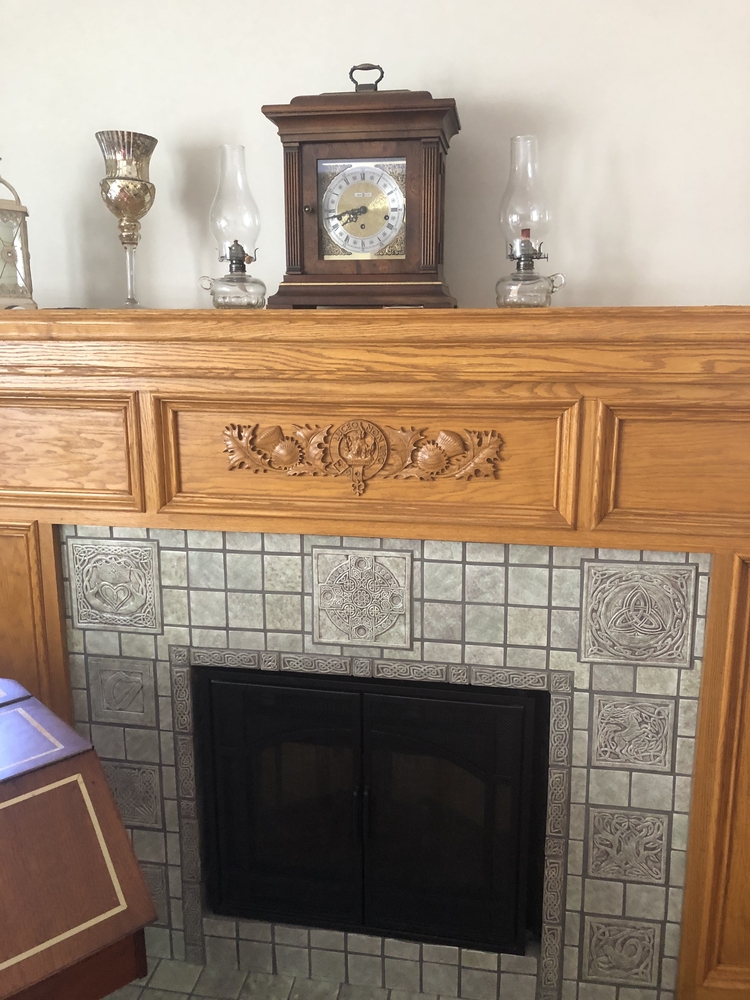 MacKenzie Clan Crest and Thistle Onlay