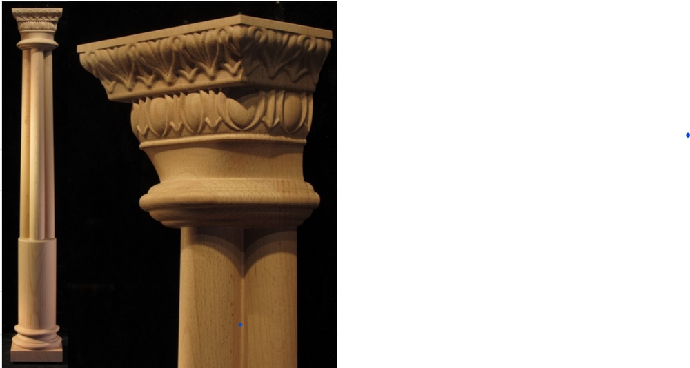 Custom Column with Lambs Tongue and Egg and Dart Capital | Columns, Posts,  and Legs