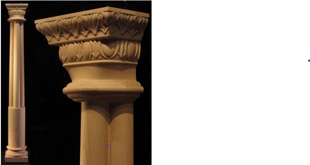 Custom Column with Lambs Tongue and Egg and Dart Capital | Egg and Dart