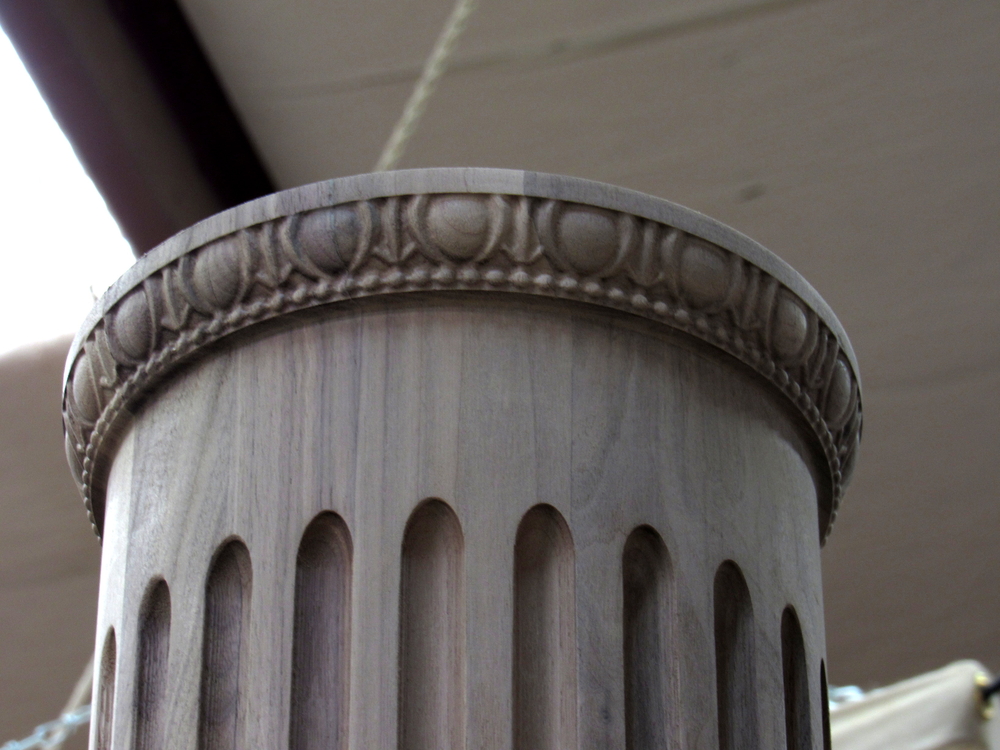Egg and Dart Post Top - Linsdale IL | Columns, Legs, Capitals,  Newel Posts and Balusters