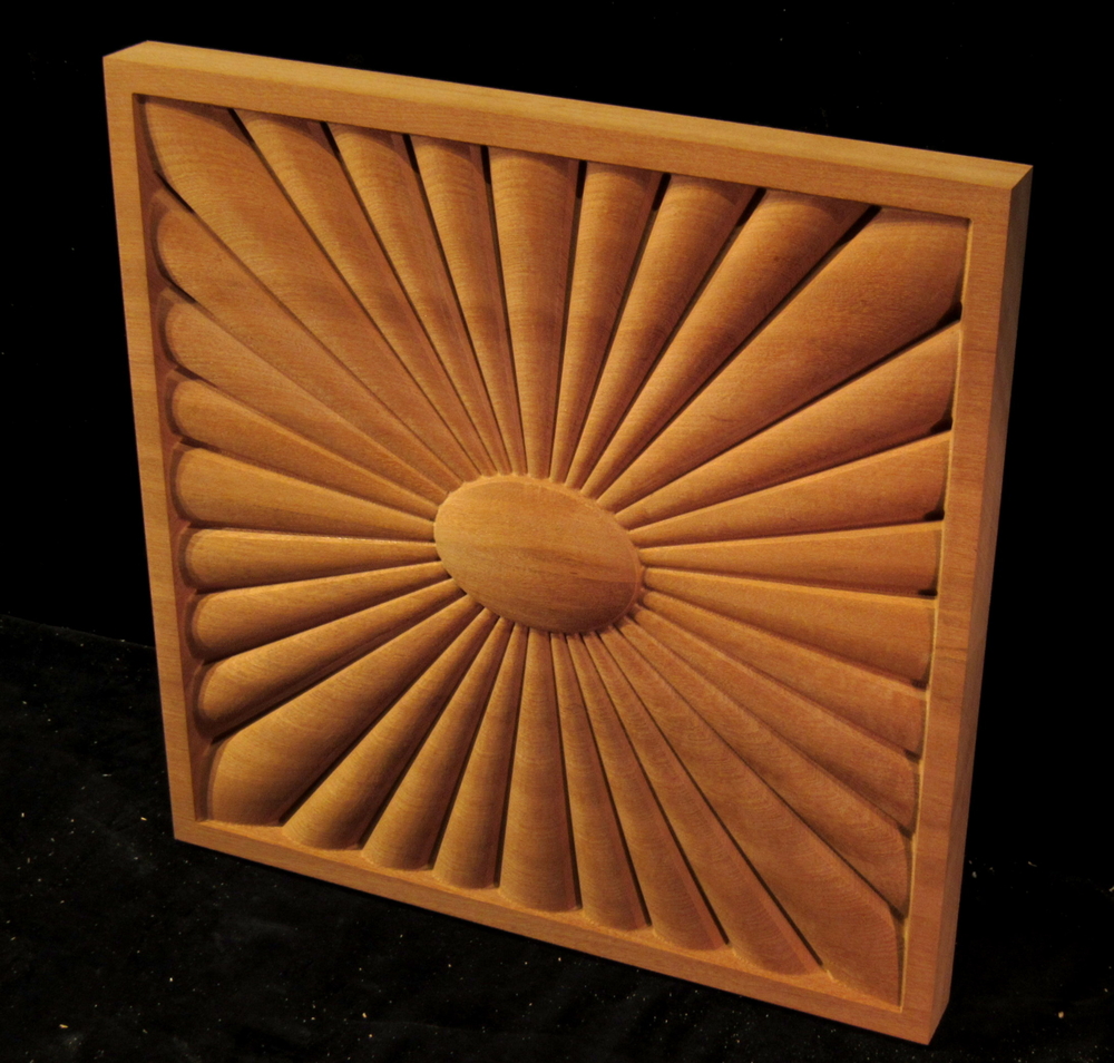 Sunburst Panel | Custom Carved Panels