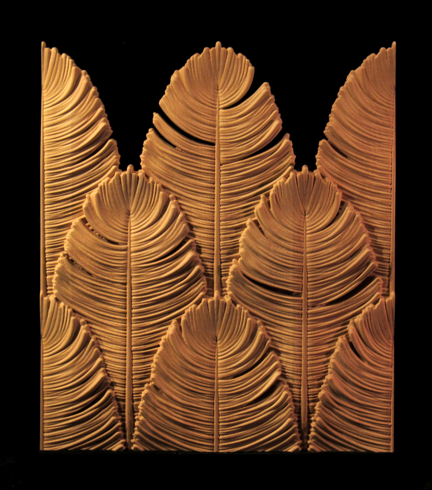 Feathers Panel | Custom Carved Panels