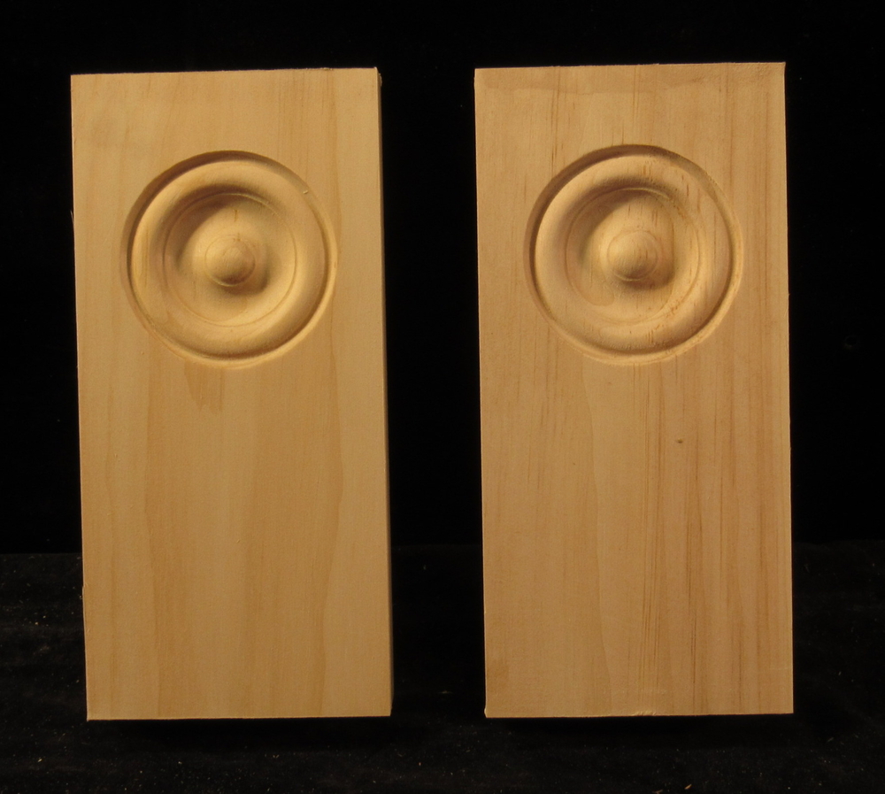 Plinths with Bullseye 4.25 x 9 x 1.75, 2 pc