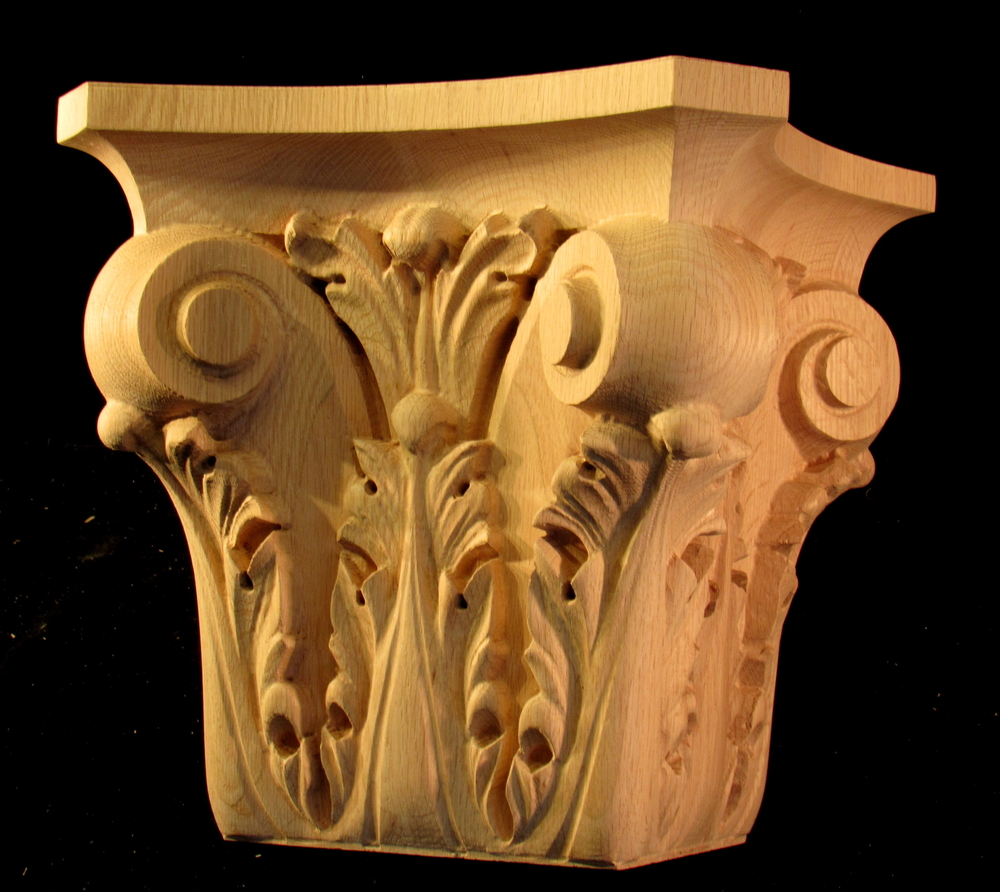 Acanthus Capital 12T x 12.75W x 12.75D - Enkebol inspired. | Capitals and Finials