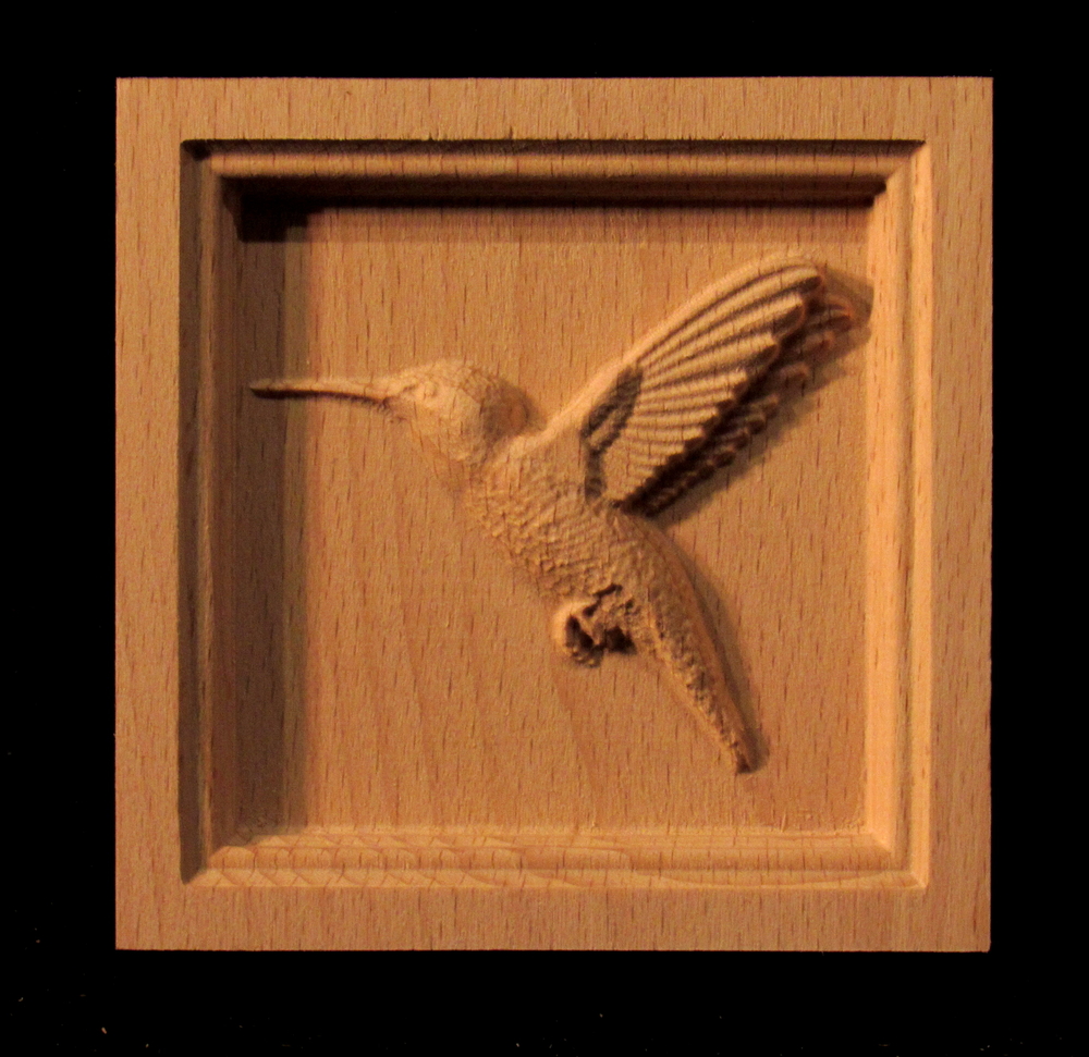 Corner Block - Hummingbird - Square Inset