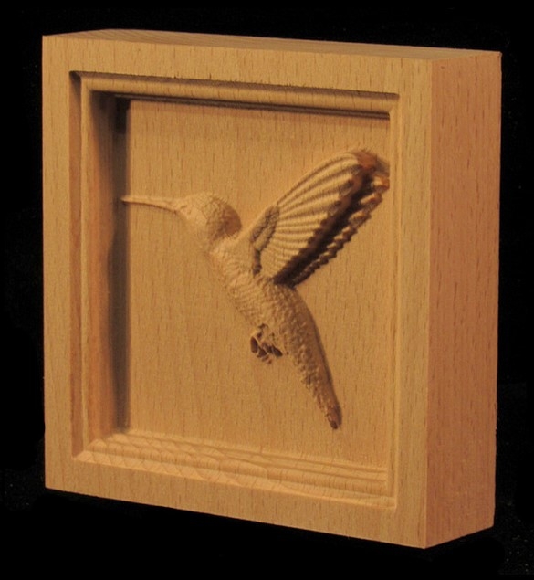 Corner Block - Hummingbird - Square Inset