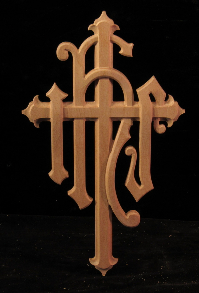 IHS Monogrammed Cross | Church and Liturgical Themes